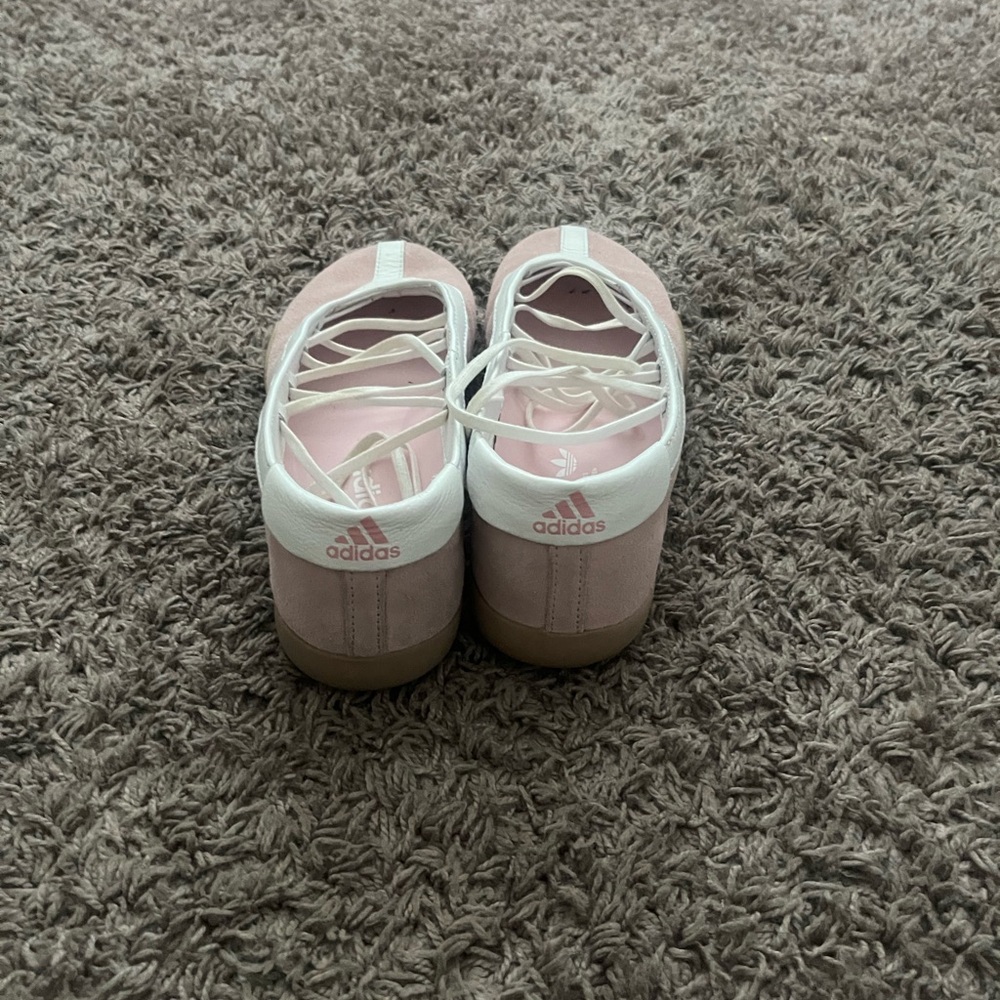 adidas Pink and White Ballet-Style Flats - Picture 6 of 8